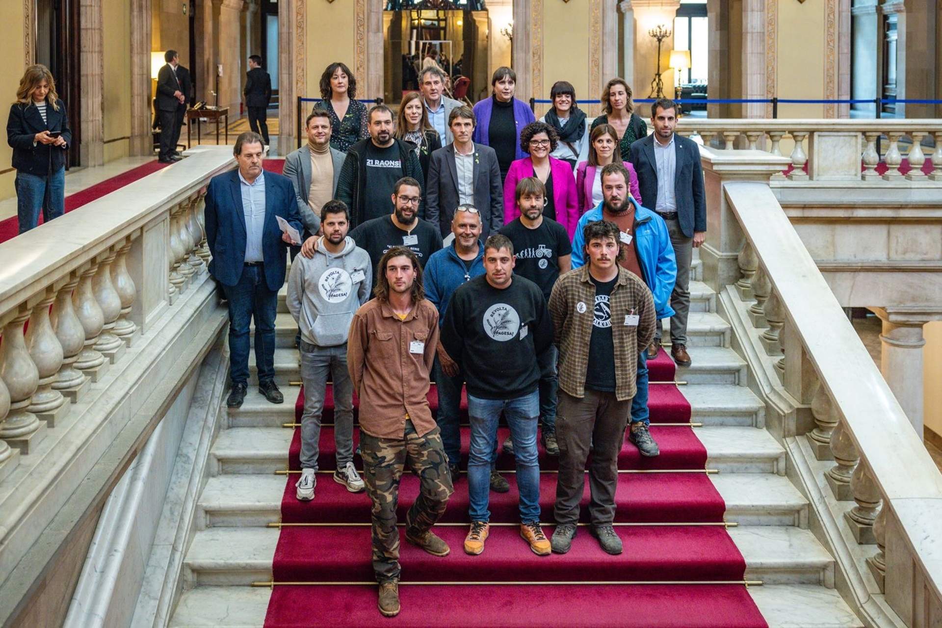 campesinos en el Parlamento