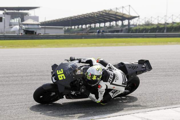 Joan Mir durant els tests oficials de MotoGP en Sepang / Foto: ED