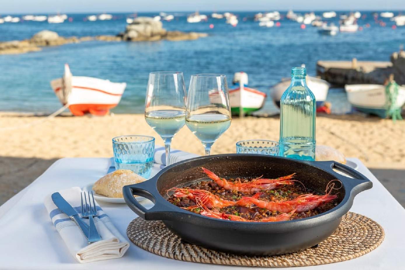 El restaurante de Calella de Palafrugell para apreciar un buen arroz a pie de playa