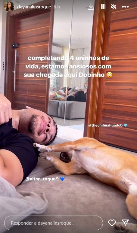 Vitori Roque perro Instagram