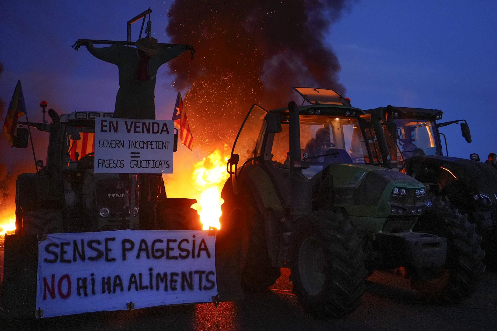 Revolta pagesa: contundència pacífica a Catalunya i aldarulls i detencions a la resta de l'Estat