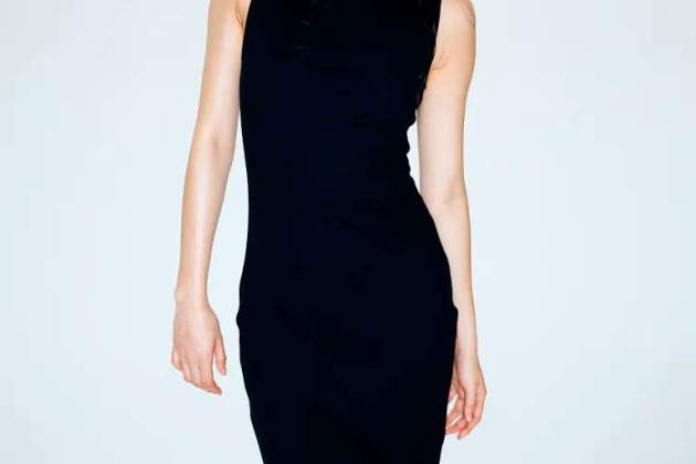 Vestido ajustado de canalé1