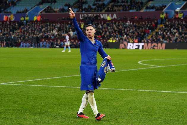 Enzo Fernández celebrando un gol con el Chelsea / Foto: Europa Press