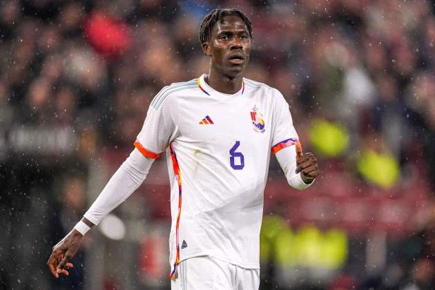 Amadou Onana, disputando un partido con la selección de Bélgica / Foto: Europa Press