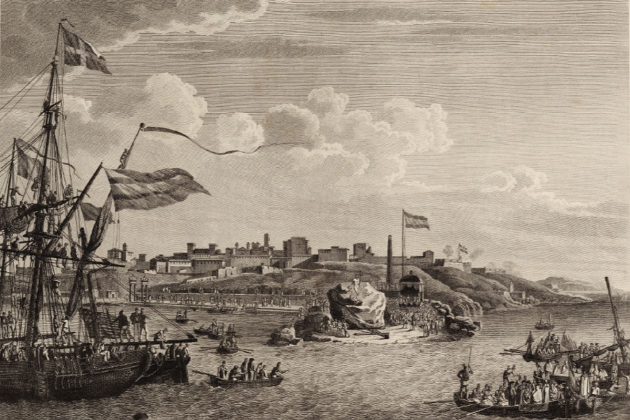 Puerto de Tarragona (1802). Fuente Cartoteca de Catalunya