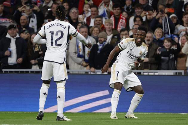 Vinícius Júnior celebración gol Real Madrid / Foto: EFE Vinícius Júnior celebración gol Real Madrid / Foto: EFE