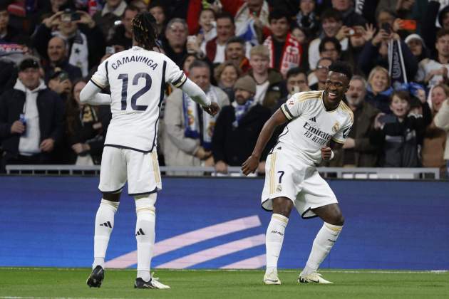 Vinícius Júnior celebració gol Reial Madrid / Foto: EFE