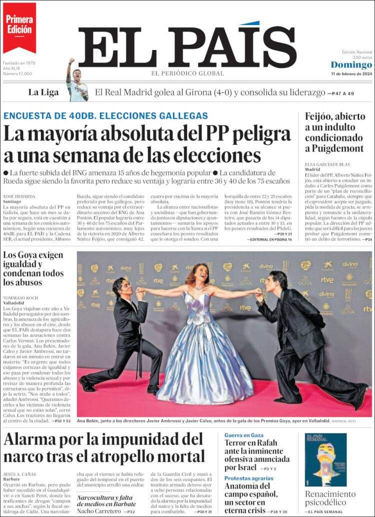 Portada El País Portada El País