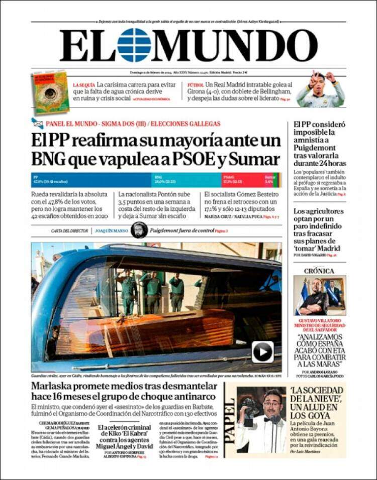 Portada El Mundo Portada El Mundo