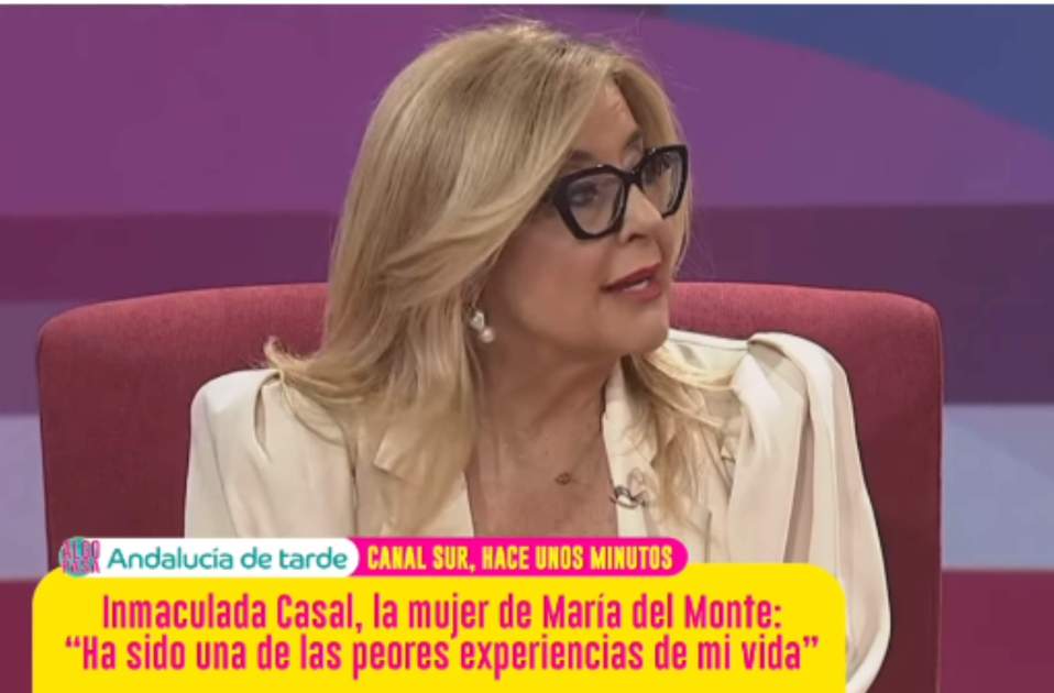 Immaculada Casal es pronúncia en exclusiva a Canal Sur / Instagram @algopasatv Immaculada Casal es pronúncia en exclusiva a Canal Sur / Instagram @algopasatv
