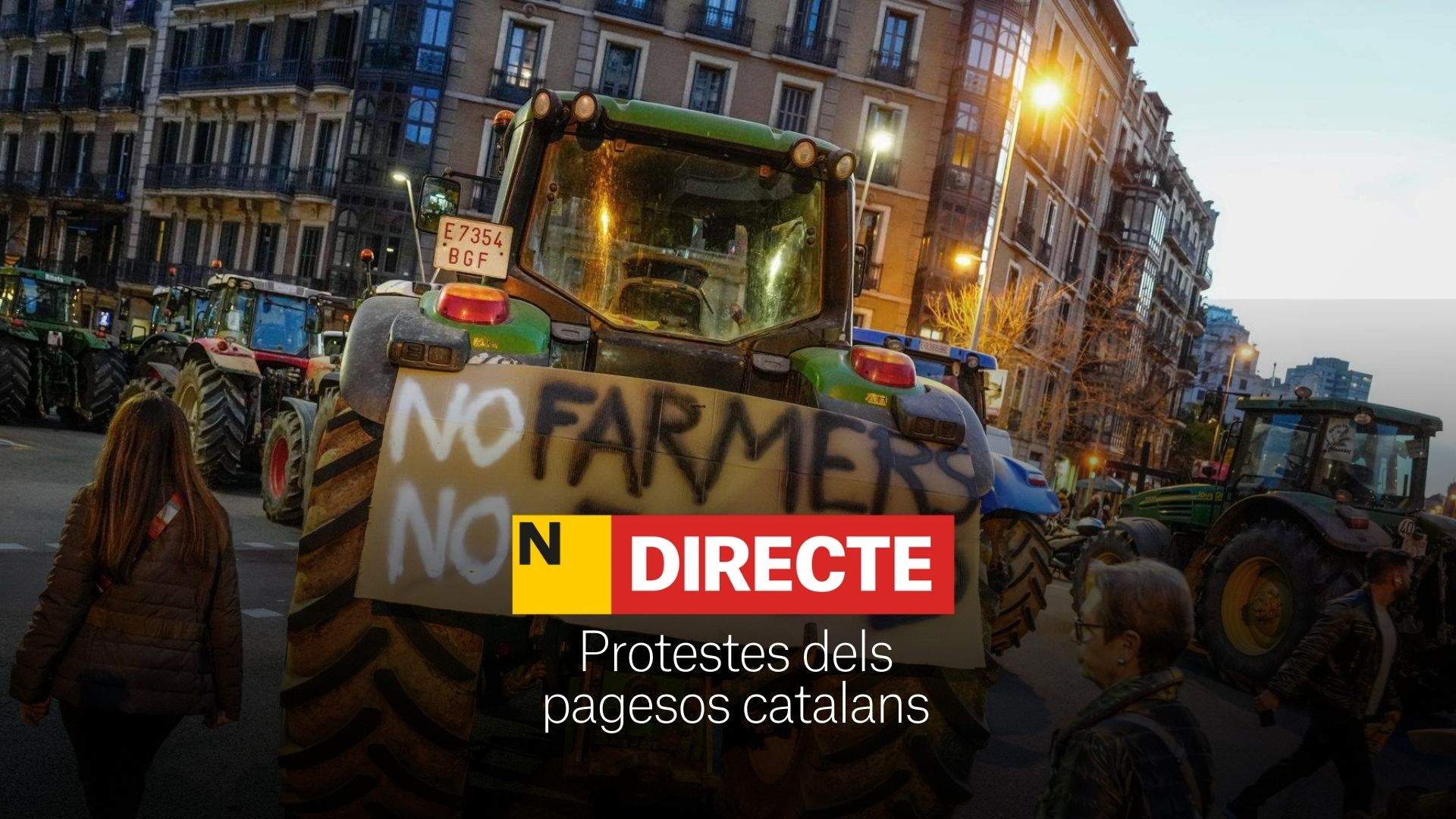 Els pagesos catalans es concentren davant el Parlament, DIRECTE