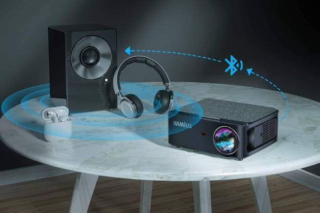 Proyector WiFi Bluetooth Full HD 1080P 4K Soporte, 16000 Lúmenes WiMiUS Proyector 5G 01