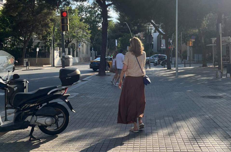 Infanta Cristina al Passeig Manuel Girona, twitter