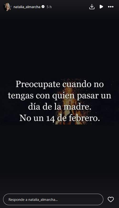 Natalia Almarcha san valentín Instagram Natalia Almarcha san valentín Instagram