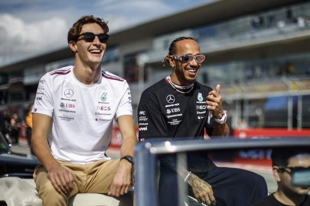 Hamilton y Russell sonriendo / Foto: Europa Press Hamilton y Russell sonriendo / Foto: Europa Press