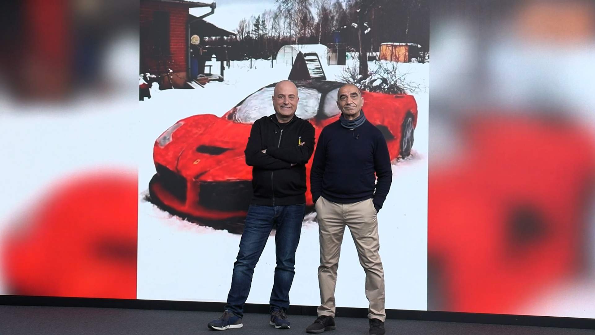 La anécdota de Picó y Freixes: un artista construye un Ferrari de nieve y hielo