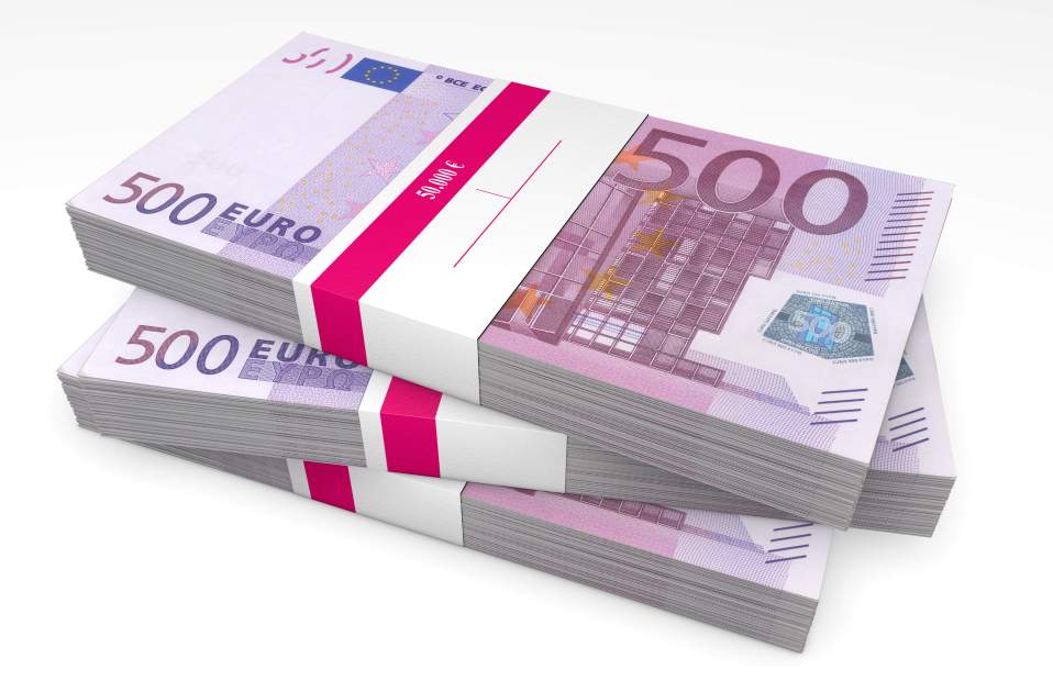 Hayas billetes 500 euros, morados GTRES