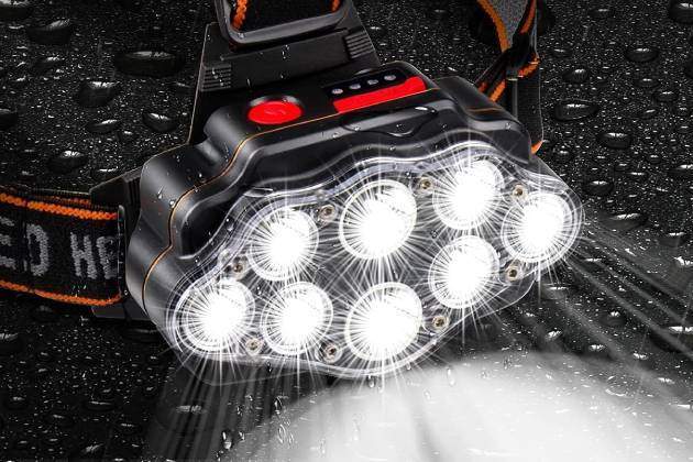 DAWINSIE Llanterna Frontal LED Recarregable