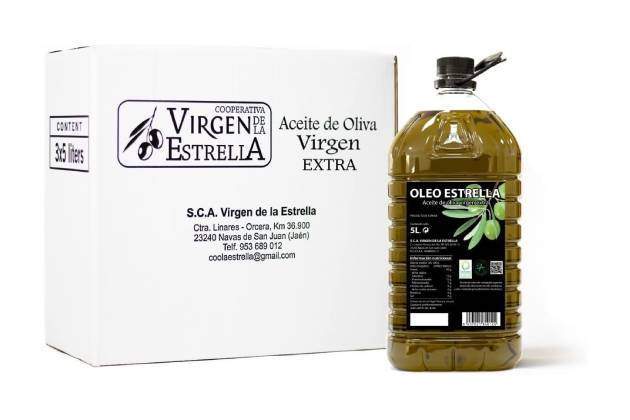 Aceite de Oliva Virgen Extra 5 Litros Picual Oleo Estrella Aceite de Oliva Virgen Extra 5 Litros Picual Oleo Estrella
