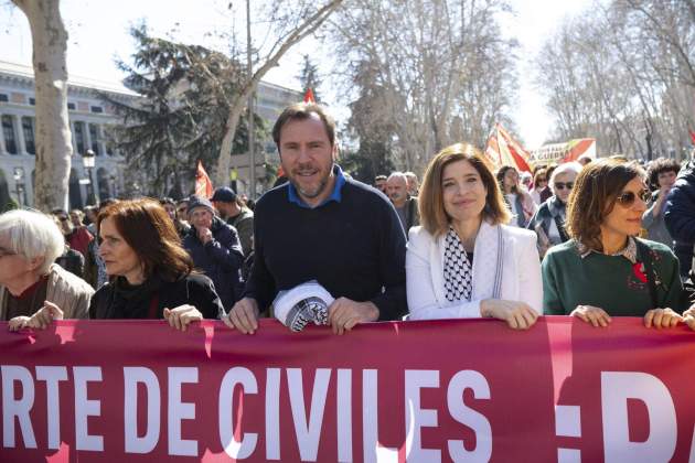 El ministre de Transports, a la marxa a favor de Palestina / EFE El ministre de Transports, a la marxa a favor de Palestina / EFE