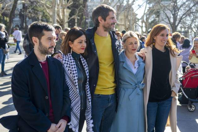 Cinc ministres de Sumar participen a la manifestació a favor de Palestina a Madrid / EFE Cinc ministres de Sumar participen a la manifestació a favor de Palestina a Madrid / EFE