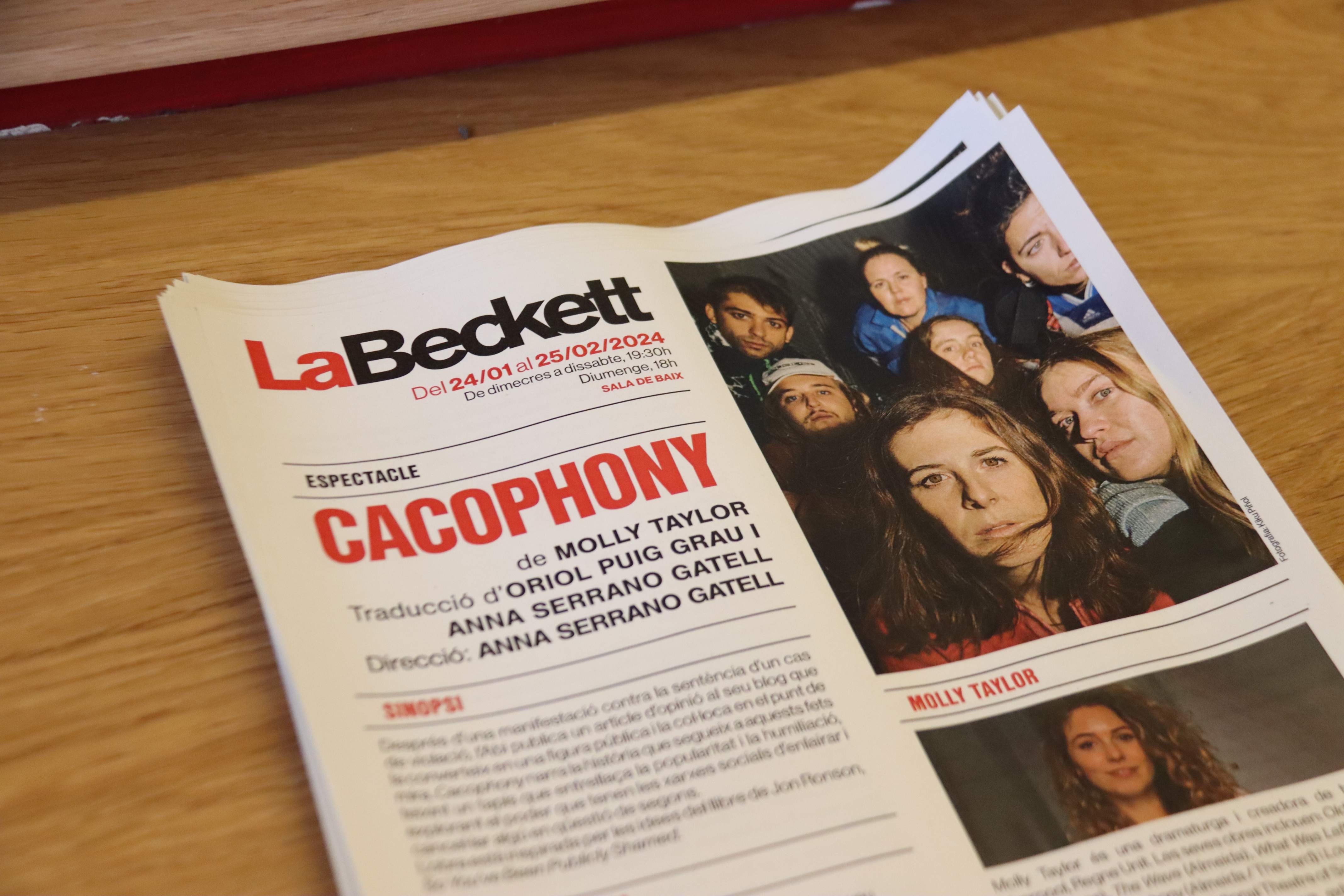 La Beckett lamenta que l’Espanyol ataqui “la llibertat d’expressió” i la “dignitat del teatre”