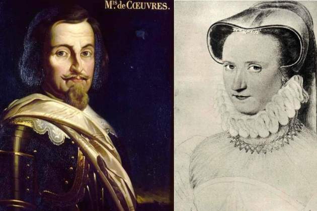 Antoine d'Estrèes y Françoise Babou, padres Gabriela. Font Musée del Armée, Paris y Wikimedia Commons Antoine d'Estrèes y Françoise Babou, padres Gabriela. Font Musée del Armée, Paris y Wikimedia Commons