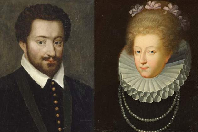 Carles de Lorena, rival político de Enrique IV y Gabriela d'Estrées, amante y espía de Enrique IV. Fuente Museo de Versalles Carles de Lorena, rival político de Enrique IV y Gabriela d'Estrées, amante y espía de Enrique IV. Fuente Museo de Versalles