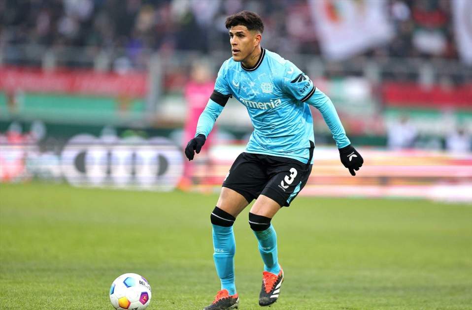 Piero Hincapié, durante un partido del Bayer Leverkusen / Foto: Europa Press