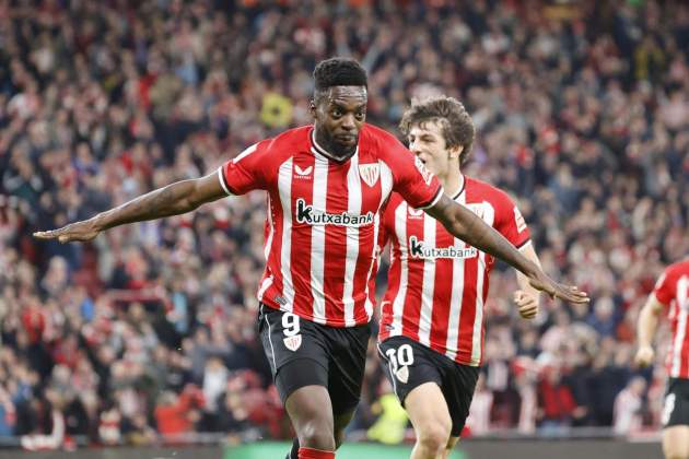 Iñaki Williams celebrando el tercer gol Iñaki Williams celebrando el tercer gol