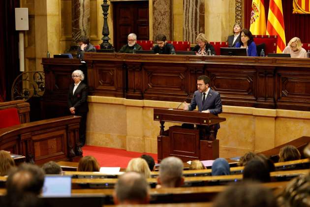 Ple monografic sequera Parlament President Pere Aragones / Carlos Baglietto Ple monografic sequera Parlament President Pere Aragones / Carlos Baglietto