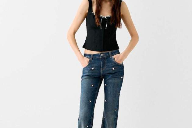 Jeans straight low waist1