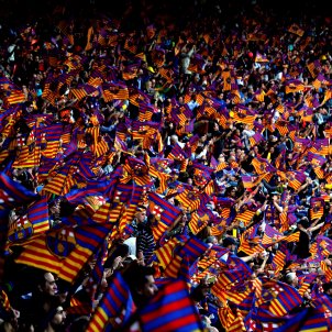 Camp Nou Banderes Barça Reial Societat EFE Camp Nou Banderes Barça Reial Societat EFE