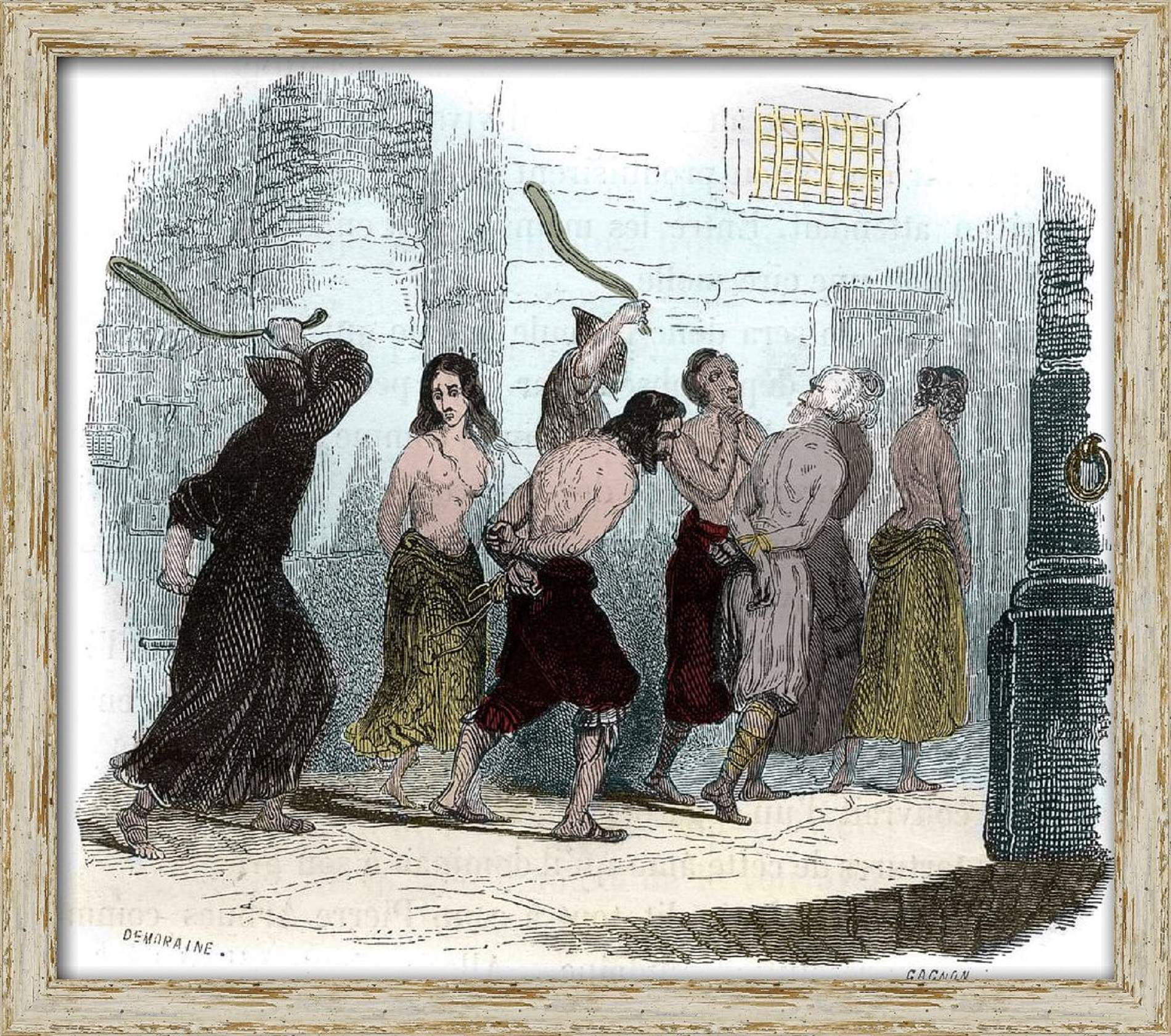Representació d'una detenció i reclusió massiva. Font Bbilioteca Virtual Miguel de Cervantes Representació d'una detenció i reclusió massiva. Font Bbilioteca Virtual Miguel de Cervantes