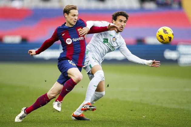 Frenkie de Jong Luis Milla Barça Getafe / Foto: EFE