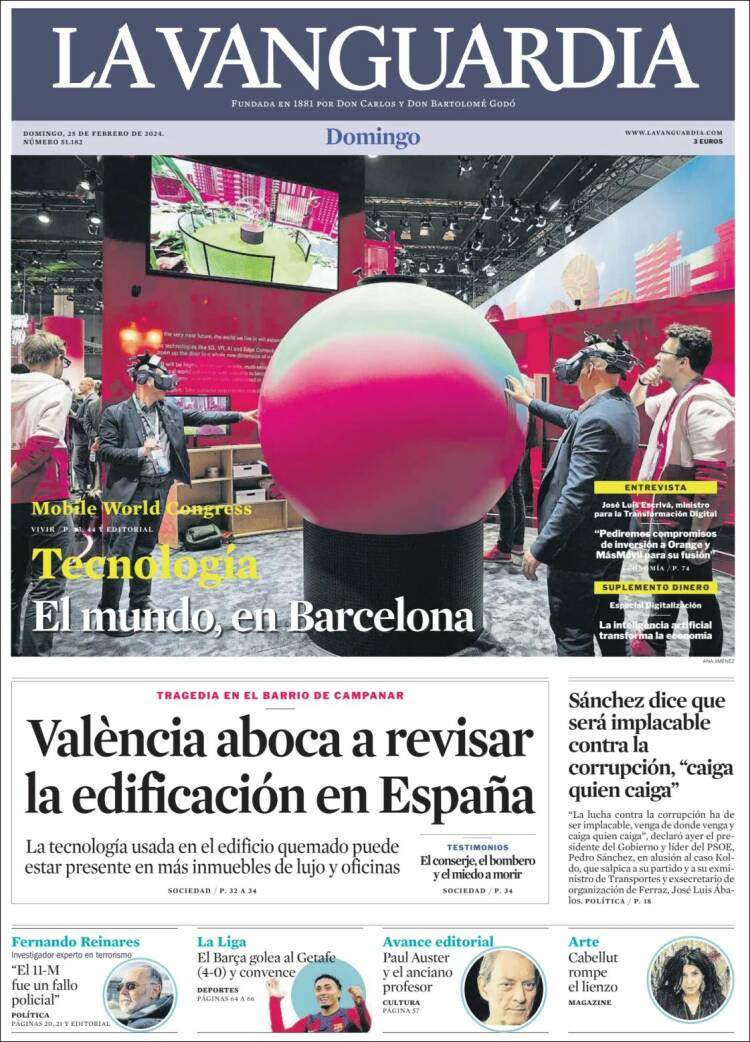 La Vanguardia 25 de febrer CAT