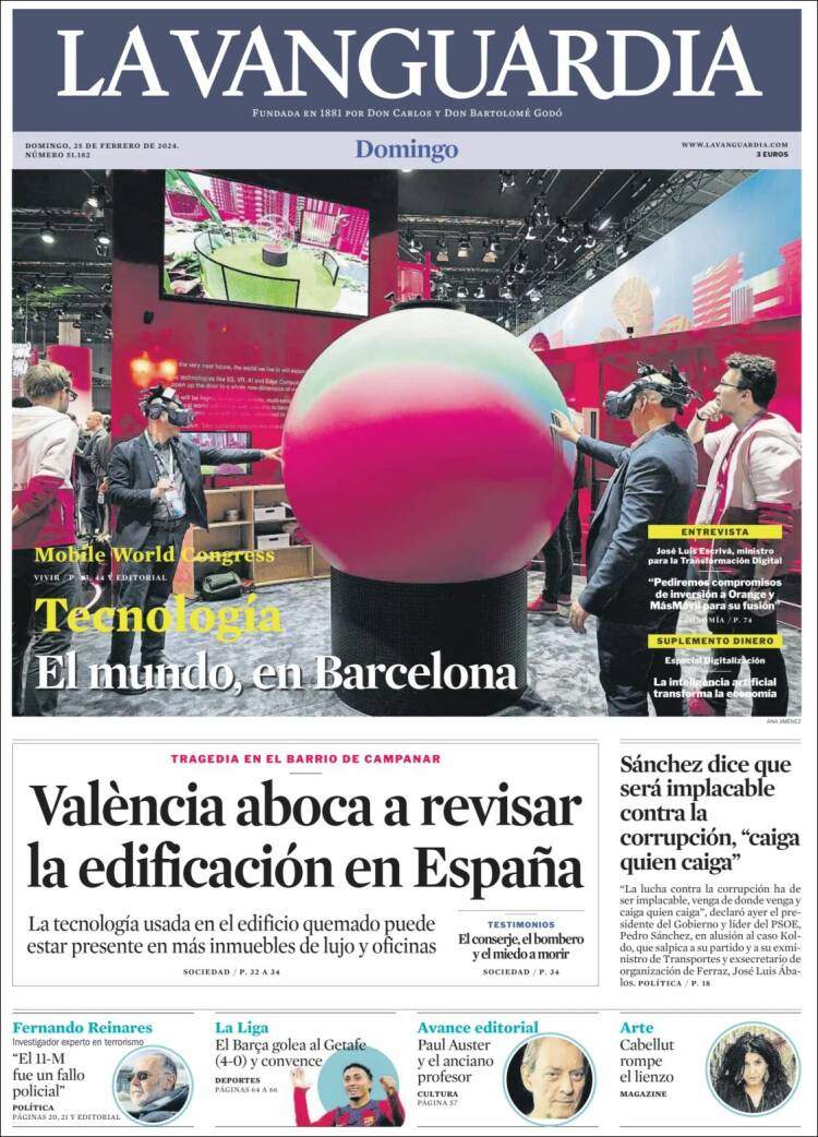 La Vanguardia 25 de febrero CAT