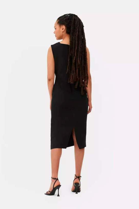 Vestido midi lápiz sin mangas Vestido midi lápiz sin mangas