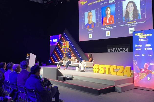 Patri Guijarro Barça femení Mobile World Congress 2024 / Foto: Bernat Aguilar Patri Guijarro Barça femení Mobile World Congress 2024 / Foto: Bernat Aguilar