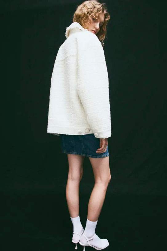 Jaqueta en teixit texturitzat