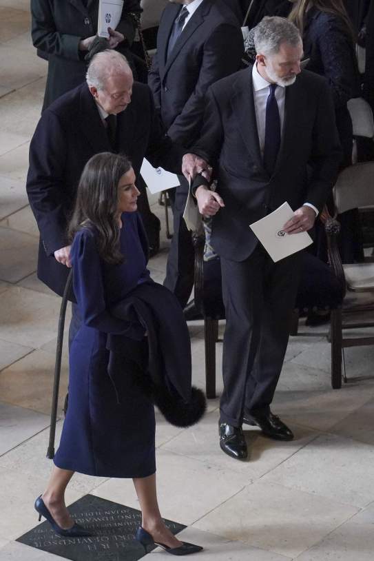 Juan Carlos Letizia Felipe funeral GTRES