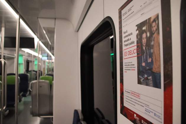 Campaña contra las agresiones sexuales en FGC / Foto: ACN Campaña contra las agresiones sexuales en FGC / Foto: ACN