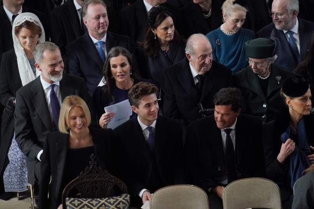 Felipe Letizia Juan Carlos funeral constantino Windsor GTRES