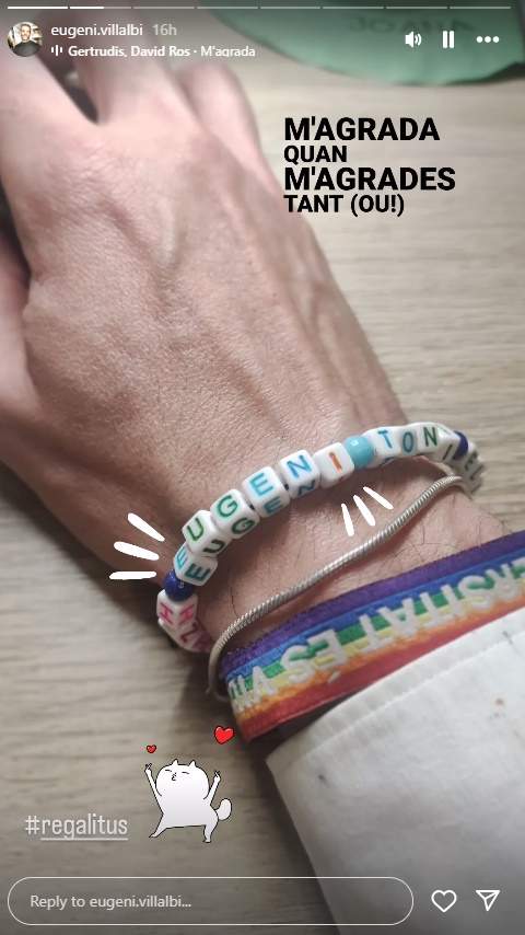 Regalo pulsera Toni Cruanyes i Eugeni, Instagram