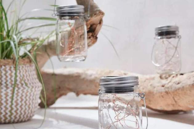 Kit de 3 tarros solares Glass1 Kit de 3 tarros solares Glass1