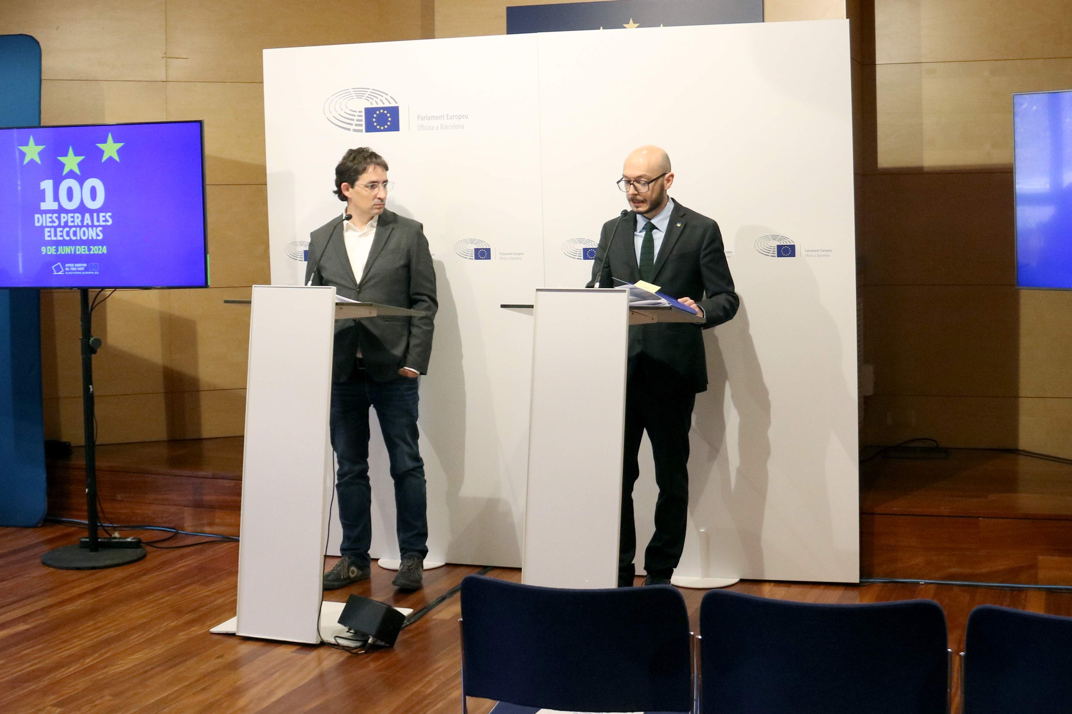 Jordi Muñoz Sergi Barrena enquesta europees març 2024 ACN Jordi Muñoz Sergi Barrena enquesta europees març 2024 ACN