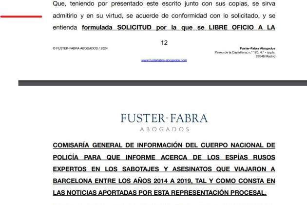 Petició de l'advocat Fuster Fabra Petició de l'advocat Fuster Fabra