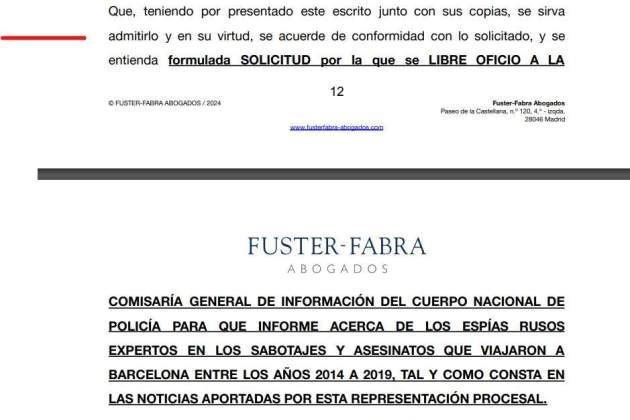 Petició advocat Fuster Fabra Petició advocat Fuster Fabra