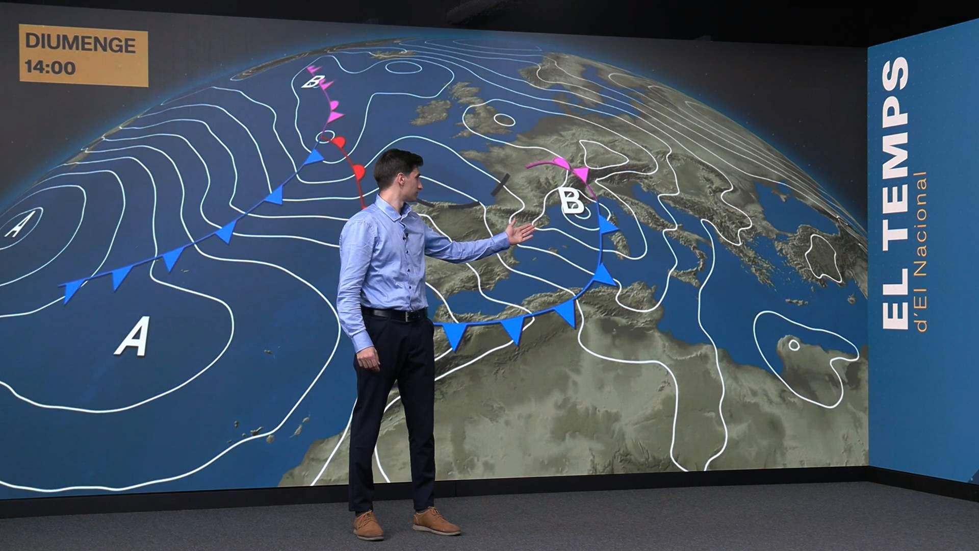 Cambio de tiempo: un frente con lluvias y nevadas dará paso a una borrasca polar