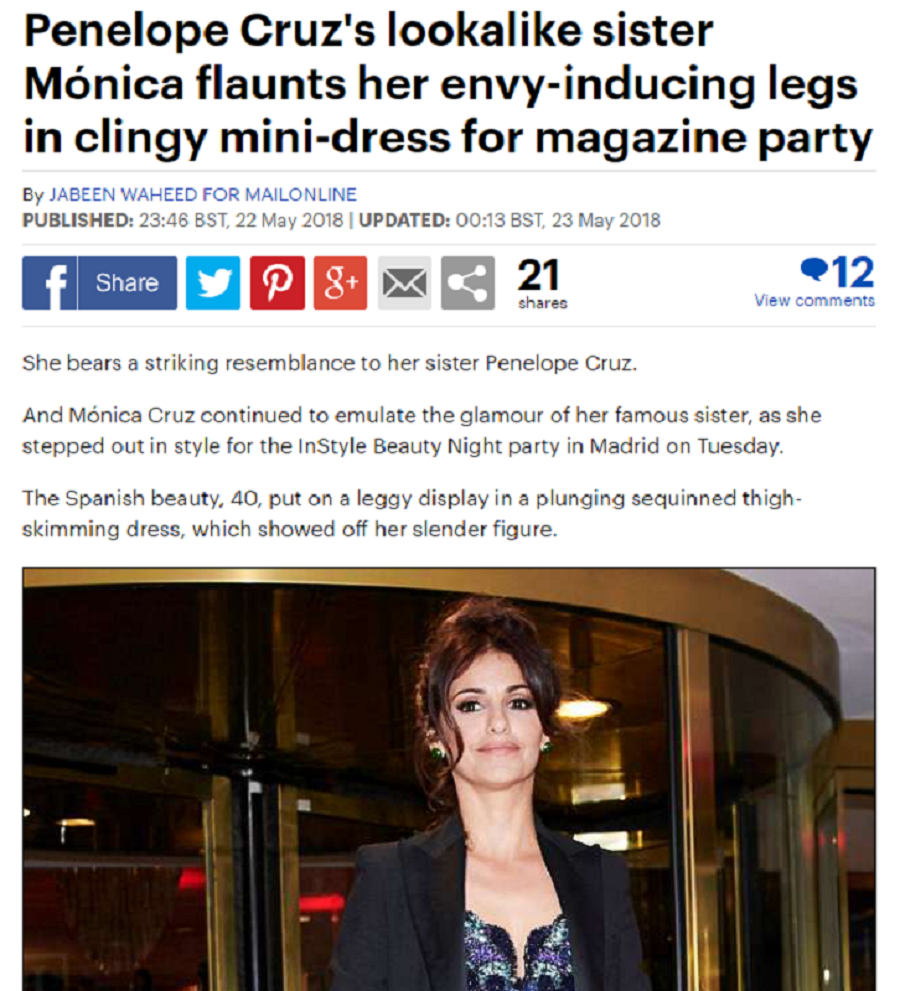 monica cruz daily mail